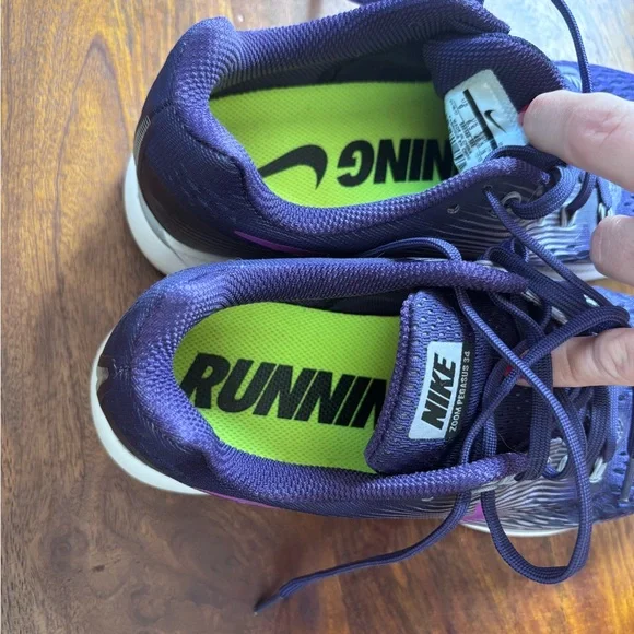 Nike Zoom Pegasus 34 Women’s 9 Dark Purple Athletic Sneakers Running Shoes - Picture 4 of 4
